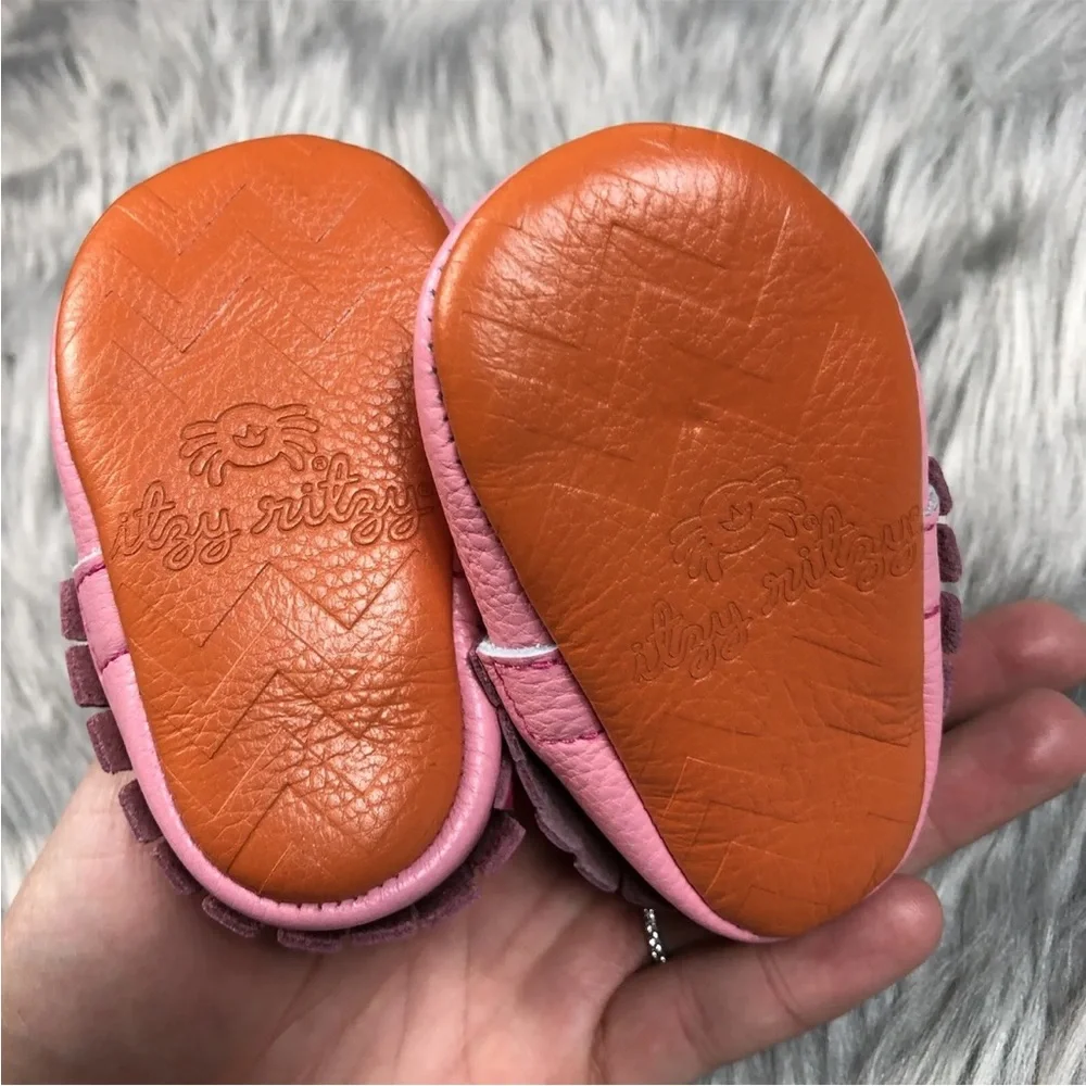 Itzy Ritzy Pink Tokidoki Donutella Baby Girls Moccasins 0-6 Months